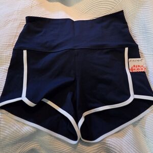 FP Movement by Free People Dark Blue Shorts with White Accents